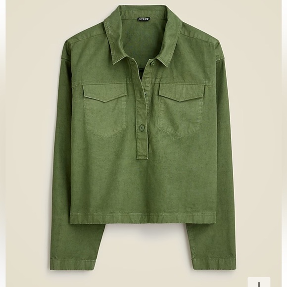 NWT J. Crew green top - Picture 3 of 4